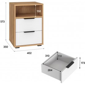 Прикроватная тумба Оптима ОП-07