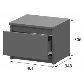 Прикроватная тумба Сибити