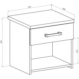 Прикроватная тумба Виктория ВИ-16