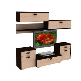 Тумба Хилтон 1.3 петли справа венге / дуб млечный 