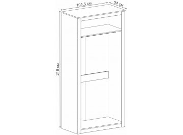 Спальный гарнитур Даллас комплектация 1
