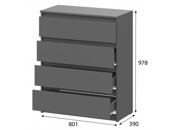 Спальный гарнитур Сибити комплектация 1
