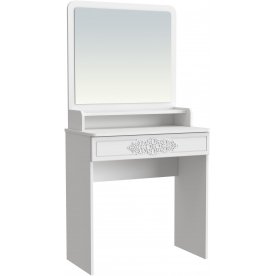 Туалетный столик Ассоль Лайт ТСН-1 белое дерево с зеркалом