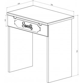 Туалетный столик Дримстар-1 комплектация 1