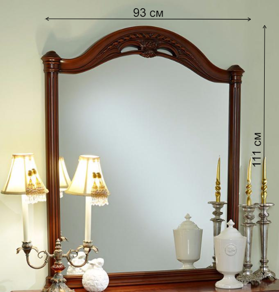 Зеркало 4/0 пекан