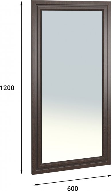 Зеркало Монблан МБ-40 орех шоколадный