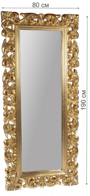 Зеркало PU049 LONG 80 х 190 см золото