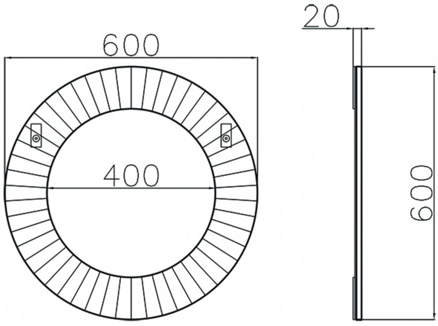 Зеркало Сноу-1 хром