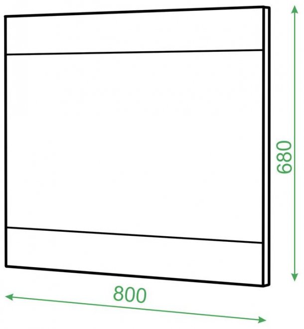 Зеркало Даранта-1 БЕ белое