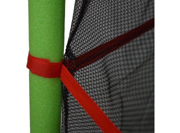 Батут с защитной сеткой AL-140-green