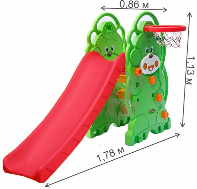 Детская горка Обезьянка PS-022