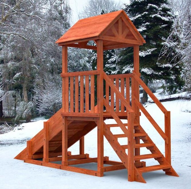 Горка деревянная Ямал