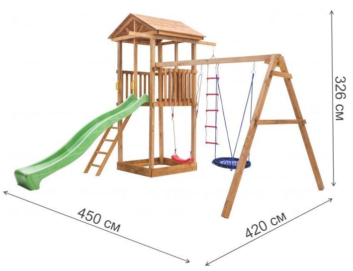 Детская площадка Активный городок 1 с качелями