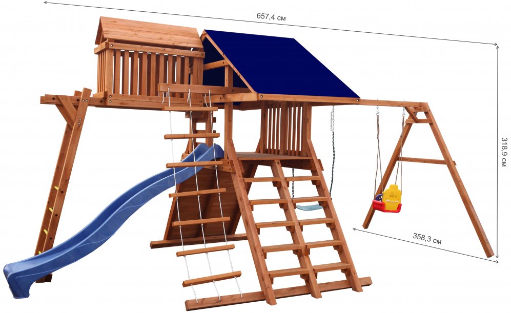 Детская площадка Можга Красная звезда Р985 тент