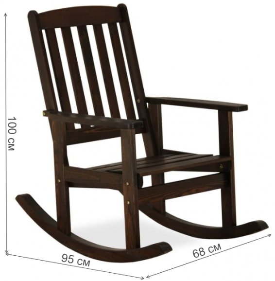 Кресло-качалка Оливер Соло окрашенное 