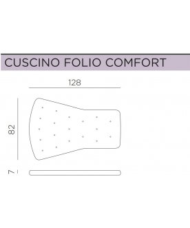 Кресло-качалка пластиковое с подушкой Folio белый / зеленый