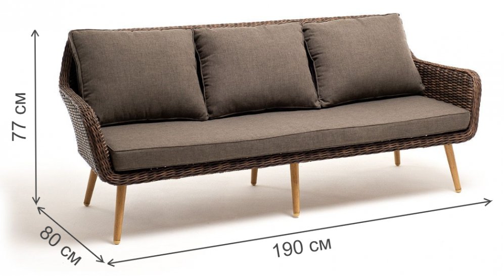 Диван Энви коричневый