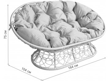 Комплект для отдыха из ротанга Мамасан Папасан