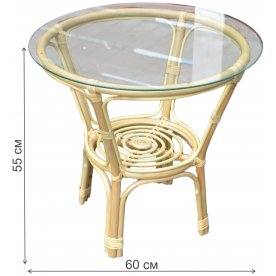 Кофейный комплект из ротанга Багамы Мини