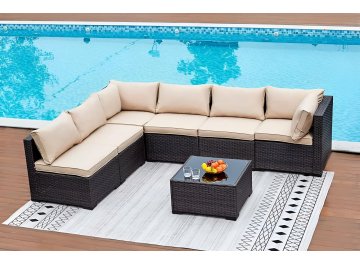 Комплект для отдыха из ротанга YR822Br