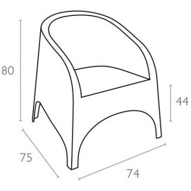 Кресло из ротанга Aruba
