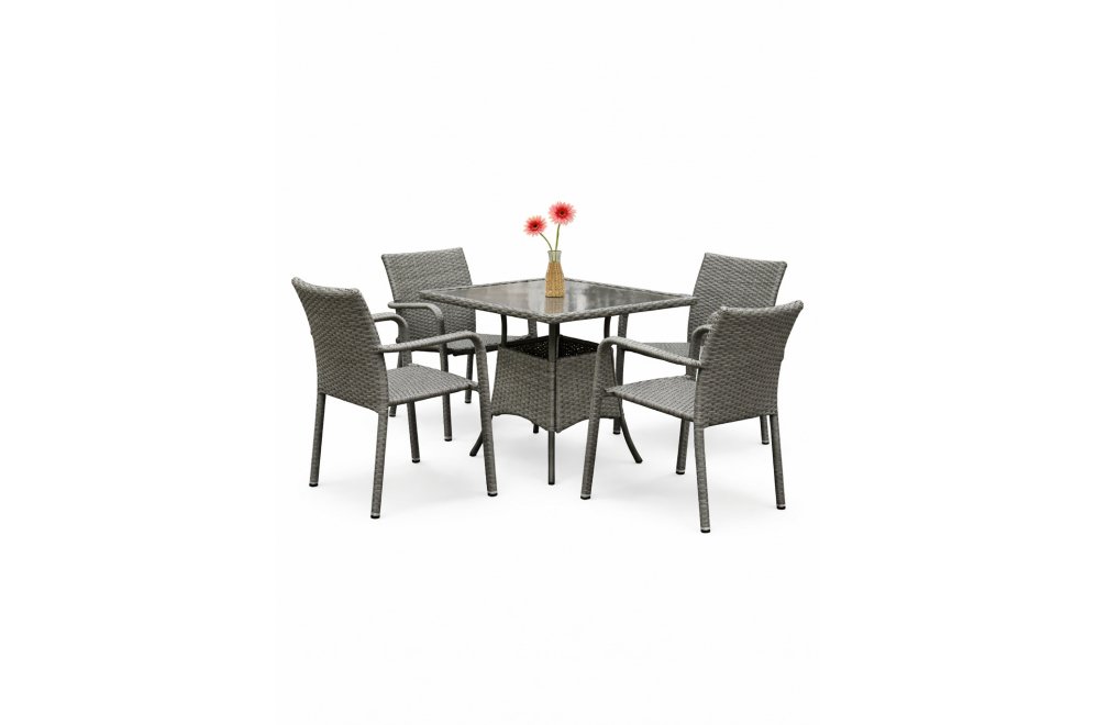 Обеденный комплект из ротанга AFM-4030G grey