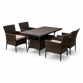 Обеденный комплект из ротанга AM-196B/T196