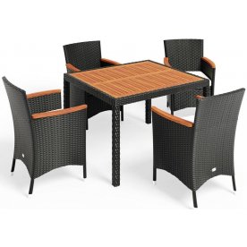 Обеденный комплект из ротанга AFM-440 90x90 4Pcs