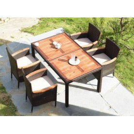 Обеденный комплект из ротанга AFM-460 150x90