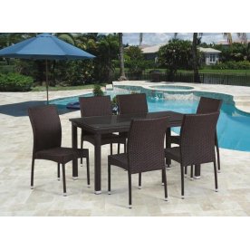 Обеденный комплект из ротанга T256A/YC380A-W53