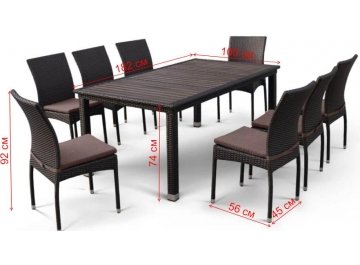 Обеденный комплект T347/Y380A-W53 8+1