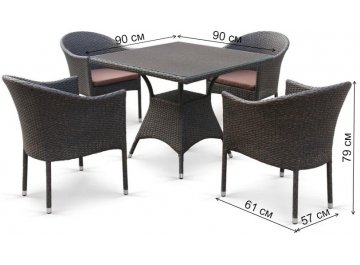 Обеденный комплект T190B/Y350A-W53 4+1