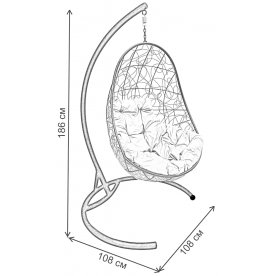 Подвесное кресло Овал