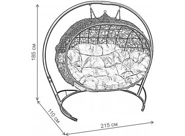 Подвесной диван Улей