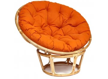 Кресло из ротанга Papasan Eco P115-1/SP STD natural натуральный / оранжевый С 23