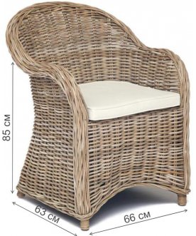 Кресло из ротанга Secret De Maison Maison