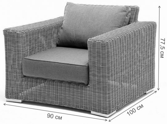 Кресло Кэсон серый