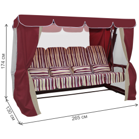 Качели садовые Элит Люкс+