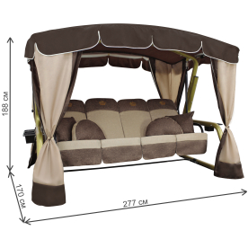 Качели садовые Золотая корона 76