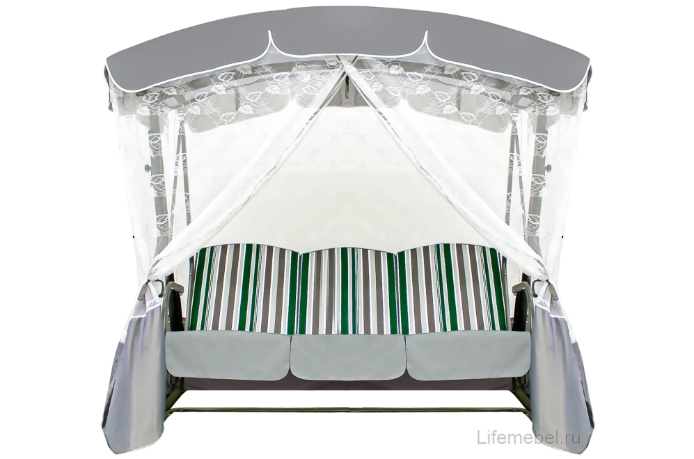 Качели садовые Оазис Премиум серый