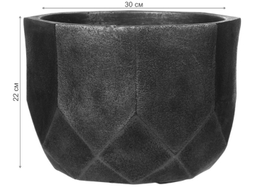 Кашпо Геометри Круглое DROUND30-GLD