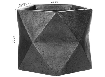Кашпо Геометри Ромб DSQUARE25-GLD