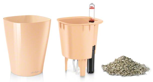 Кашпо Lechuza 14955 MINI-DELTINI Фиолетово-пастельный блестящий