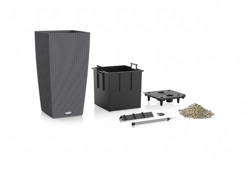 Кашпо Lechuza 15245 CUBICO Cottage 40 мокка