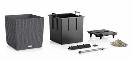 Кашпо Lechuza 15380 CUBE Cottage 40 Белый