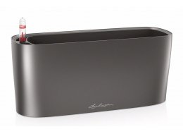 Кашпо Lechuza 15467 DELTA 10 антрацитовый металлик