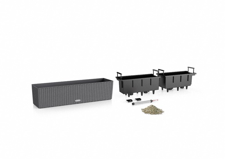 Кашпо Lechuza 15610 BALCONERA Cottage 80 Белый