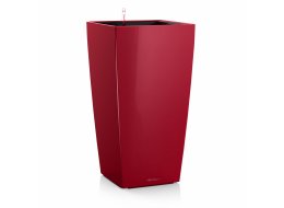 Кашпо Lechuza 18479 CUBICO 22 Ярко-красный блестящий