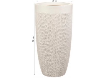 Кашпо Лотус Высокое Круглое D38 H72 MESHV38-AW