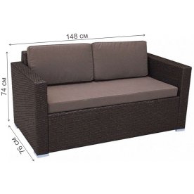 Комплект для отдыха 2+1 T256A S52A-W53